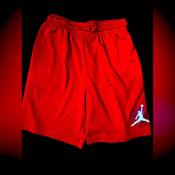 Jordan basketball shorts red size large youth - Picture 1 of 3